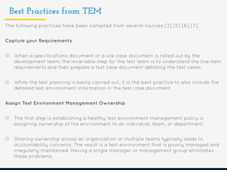 Test Environment Management | PDF