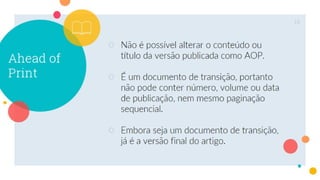 Modalidades de publicação