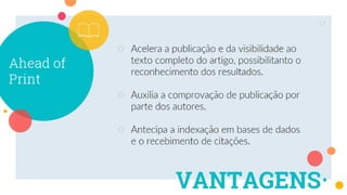Modalidades de publicação