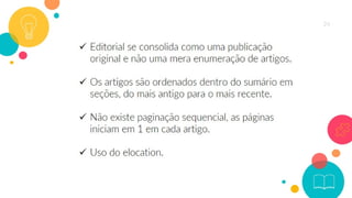 Modalidades de publicação