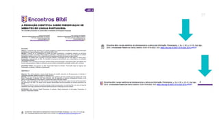 Modalidades de publicação