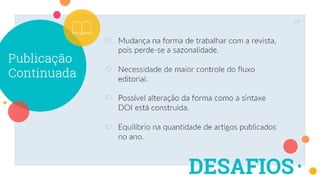 Modalidades de publicação