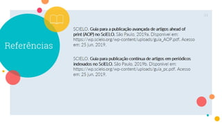 Modalidades de publicação