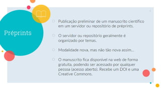 Modalidades de publicação