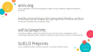 Modalidades de publicação