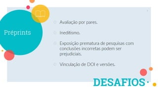 Modalidades de publicação