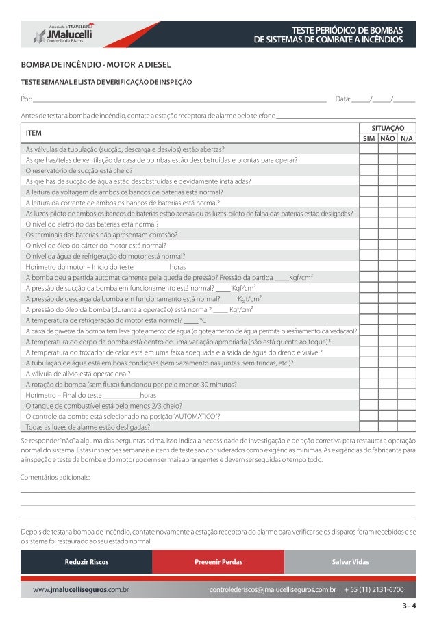 Teste periodico de_bombas_de_sistemas_de_combate_a_incendios
