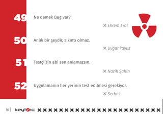 Bir Test Uzmanına Söylenmemesi Gereken Şeyler | PDF