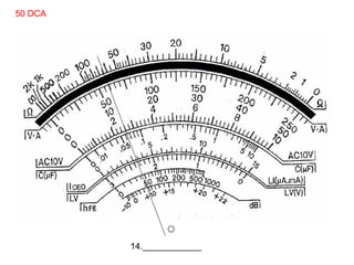 Analog Multitester Examination-Tester Reading | PPT