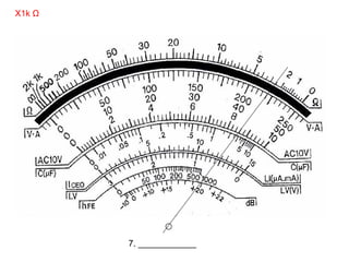 Analog Multitester Examination-Tester Reading | PPT