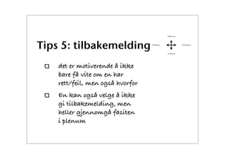 Bruk av tester i its learning