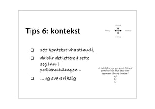 Bruk av tester i its learning