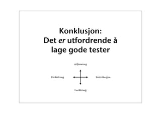 Bruk av tester i its learning