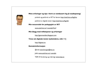 Bruk av tester i its learning