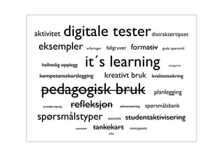 Bruk av tester i its learning