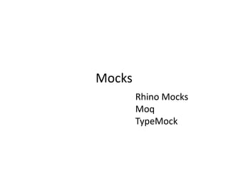 Testes Unitários/Integrados