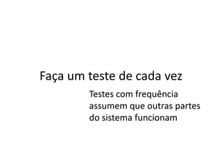 Testes Unitários/Integrados