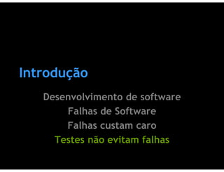 Testes de Software & Ferramentas de Testes