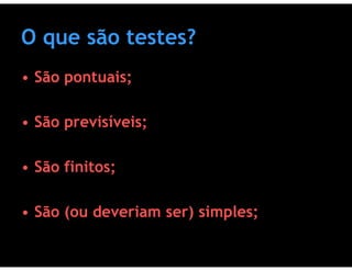 Testes de Software & Ferramentas de Testes