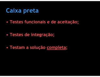 Testes de Software & Ferramentas de Testes