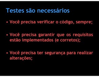 Testes de Software & Ferramentas de Testes