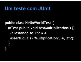 Testes de Software & Ferramentas de Testes