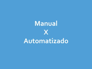 Manual	
  
X	
  
Automatizado
 