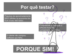 Testes Automatizados de Software
