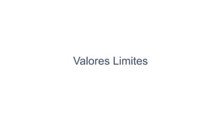 Valores Limites
 