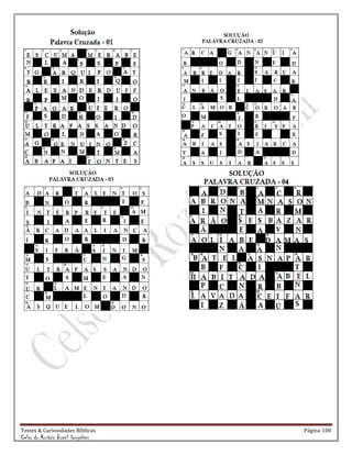 Testes & Curiosidades Bíblicas Página 100
Celso do Rozário Brasil Gonçalves
 