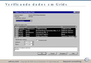 Verificando dados em Grids 