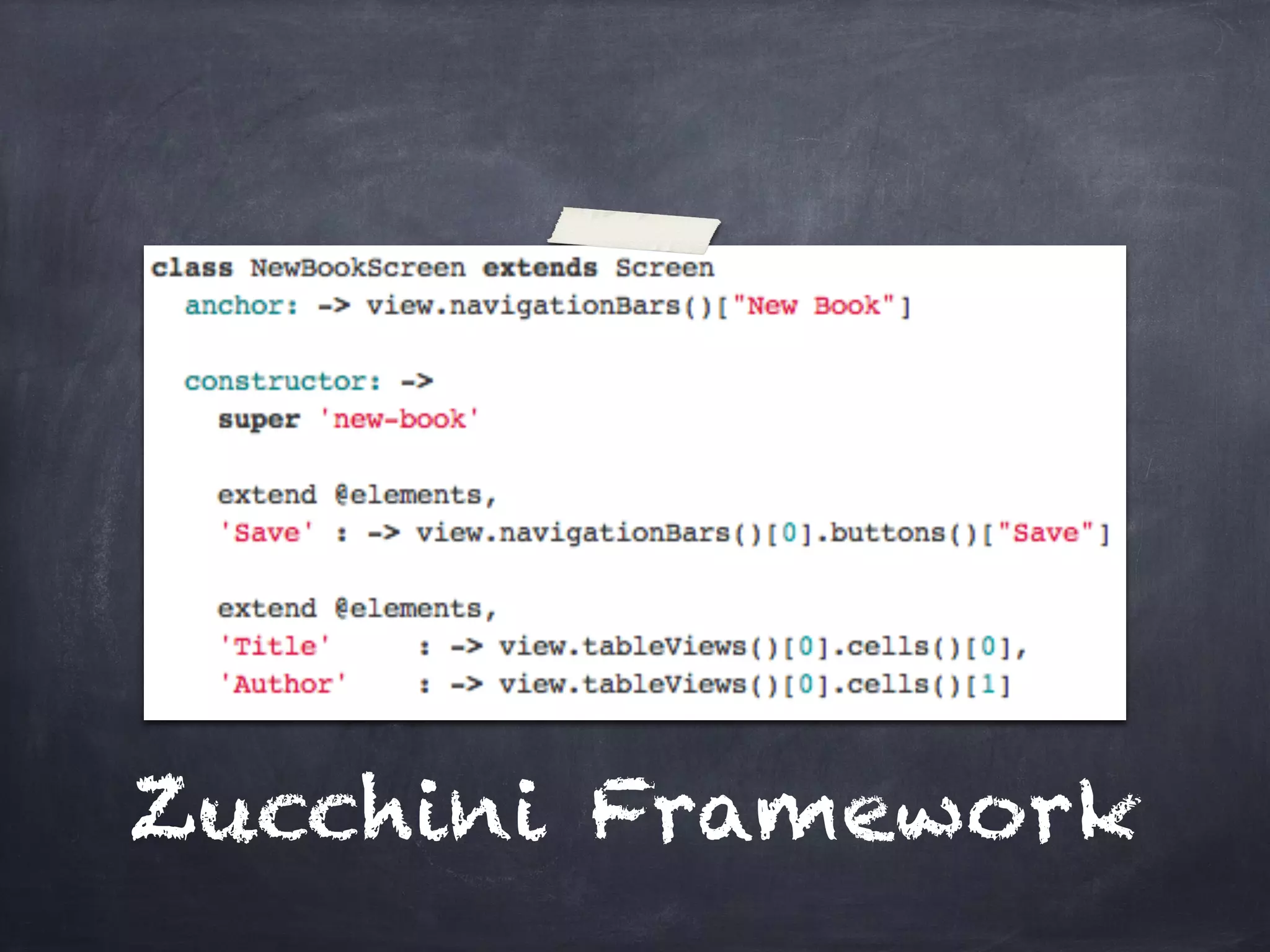 Zucchini Framework
 