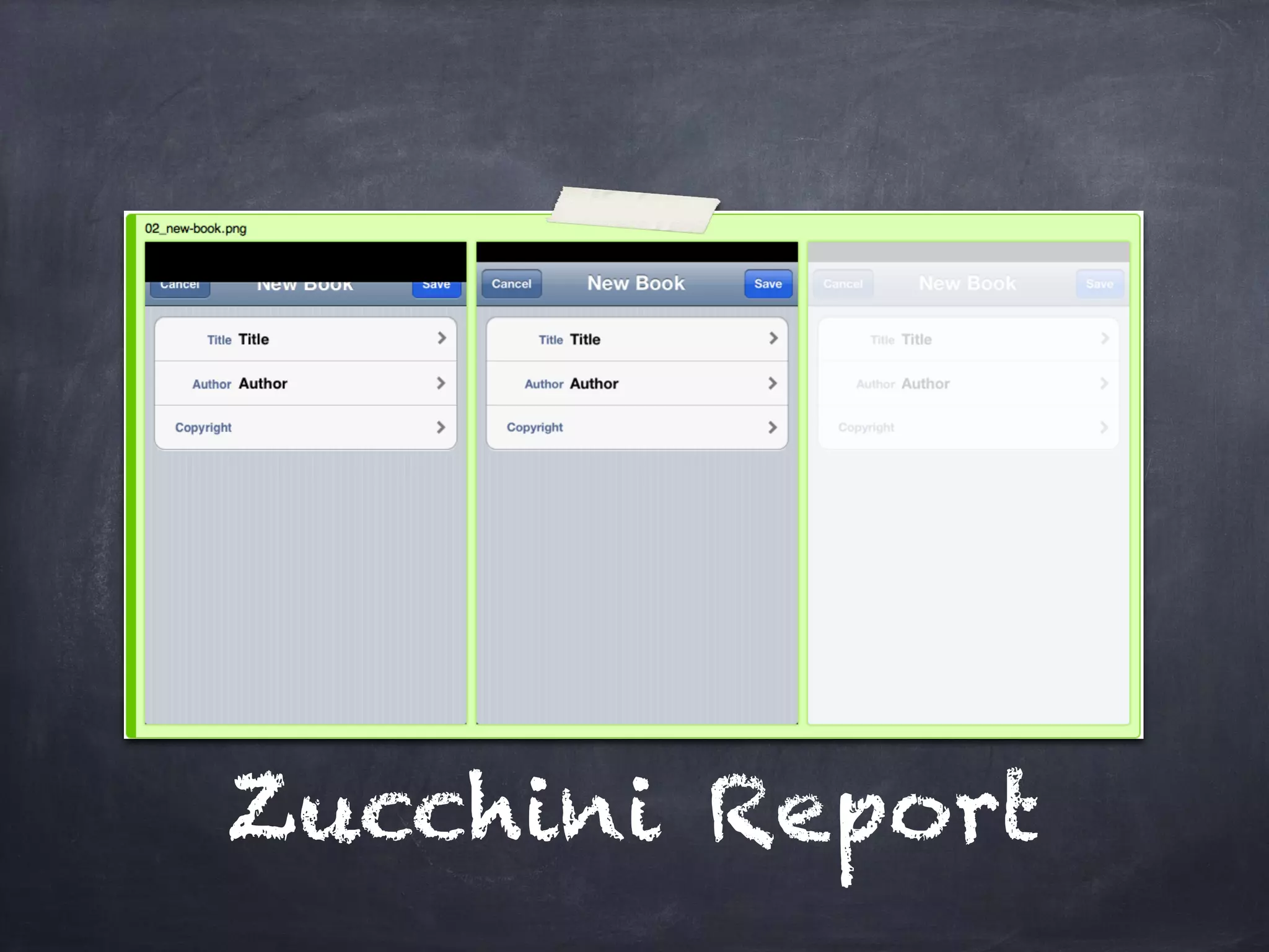 Zucchini Report
 