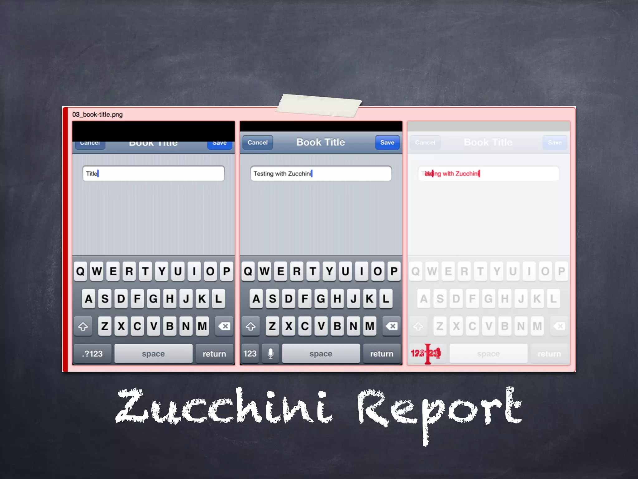 Zucchini Report
 
