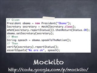 Mockito
http://code.google.com/p/mockito/
 