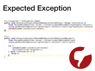 Expected Exception
 