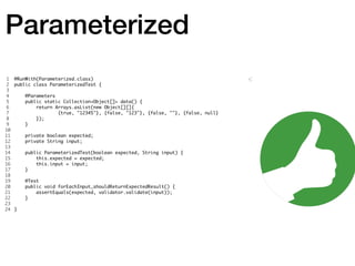 Parameterized
 