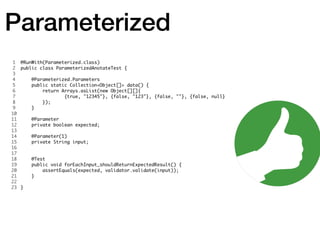 Parameterized
 