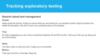 Session Based Testing Examples Test execution | PPTX