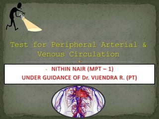- NITHIN NAIR (MPT – 1)
UNDER GUIDANCE OF Dr. VIJENDRA R. (PT)
 