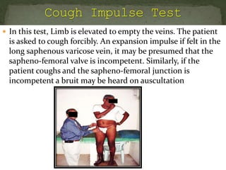 Peripheral Circulation Test Examples Test for peripheral arterial and venous circulation | PPTX