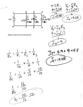 Test for practice electricity