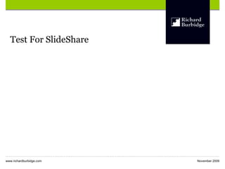 Test For SlideShare 