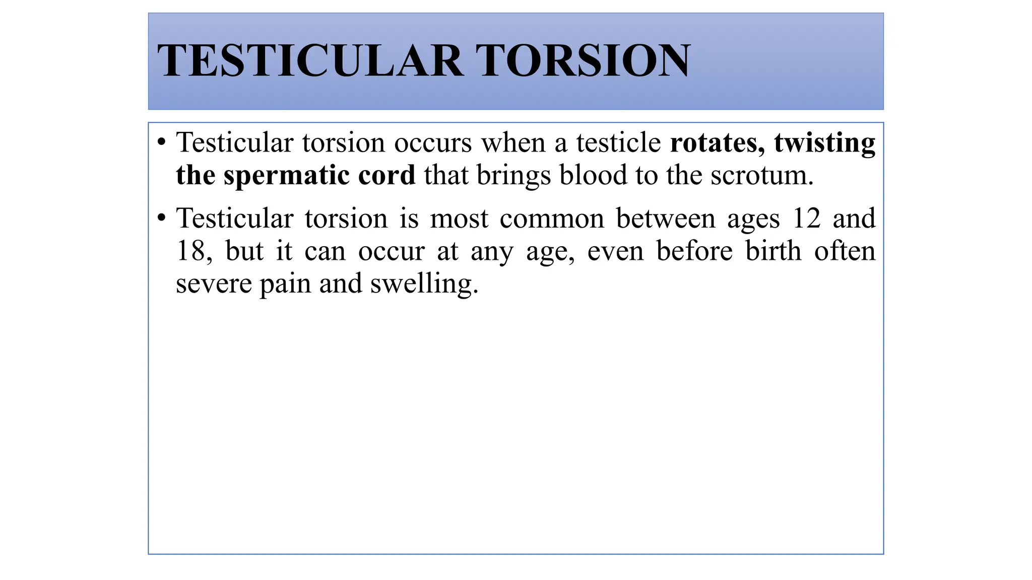 Testicular Torsion & Testicular cancer.pptx