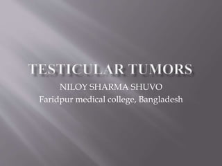 NILOY SHARMA SHUVO
Faridpur medical college, Bangladesh
 