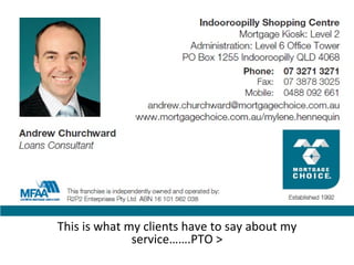 Testimonials This is what my clients have to say about my service…….PTO > 