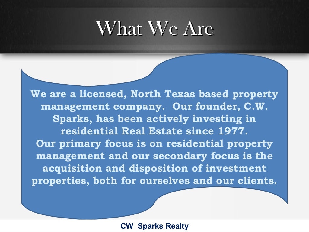 Testimonials of our clients cw sparks realty
