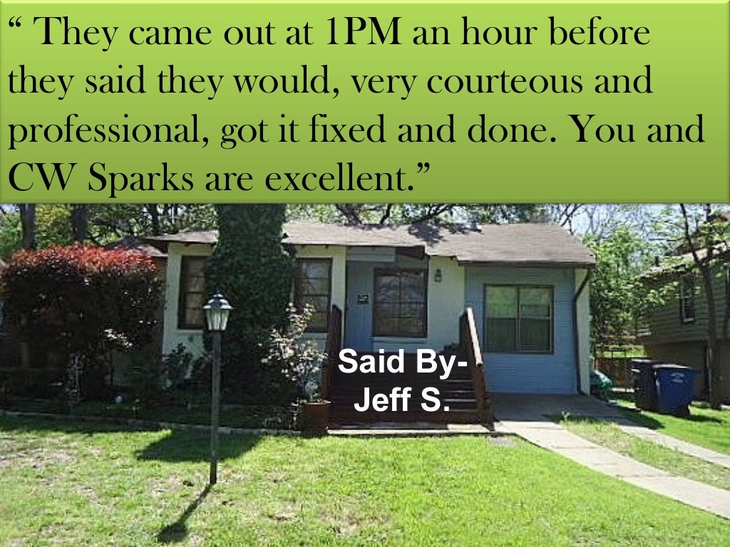 Testimonials of our clients cw sparks realty