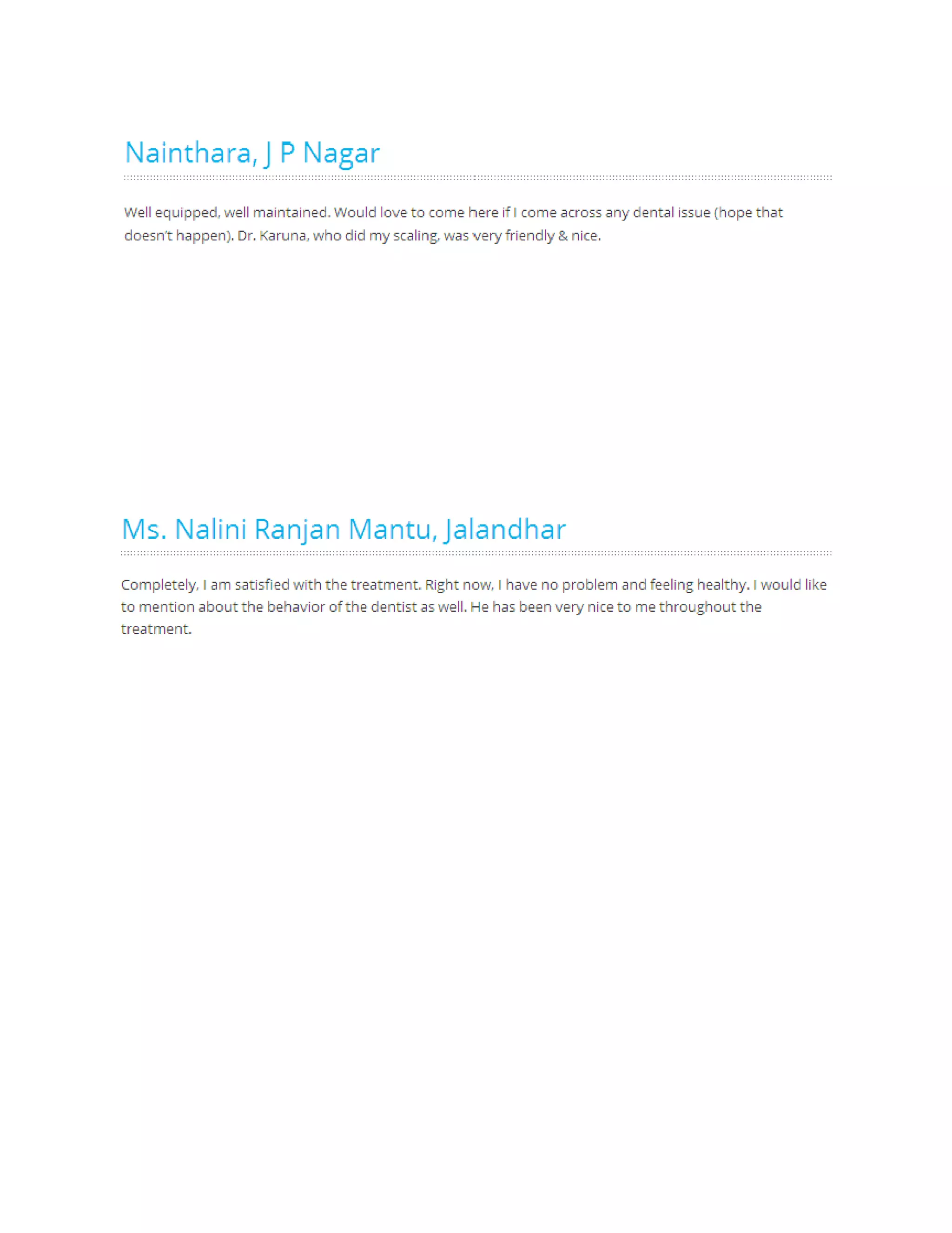 Customer's Review about AXISS DENTAL