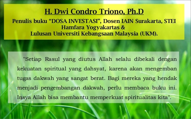 Testimoni Buku DAUDKU KAN KU BAWA SAMPAI MATI Testimoni Buku DAUDKU KAN KU BAWA SAMPAI MATI